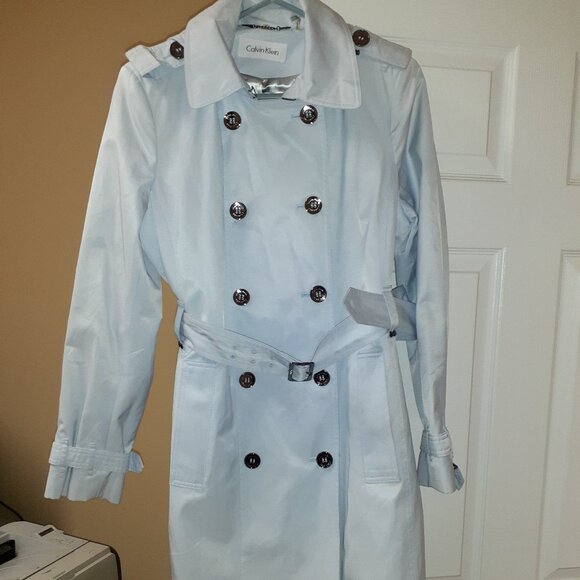 Calvin Klein Women's Rain Coat M | Blue *Like New* - Picture 1 of 4